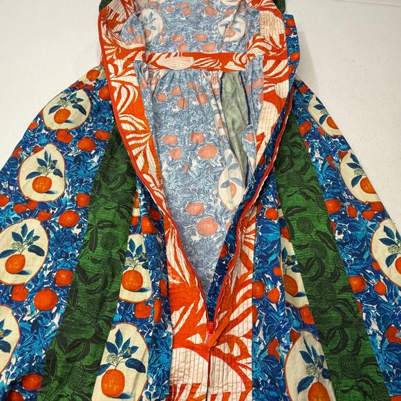 Hunter Bell April Dress orange green cotton size 8 - Picture 5 of 8